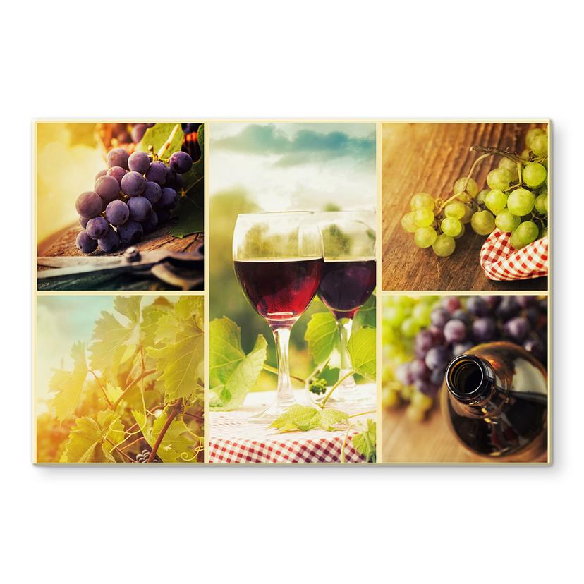Spritzschutz Wein Collage