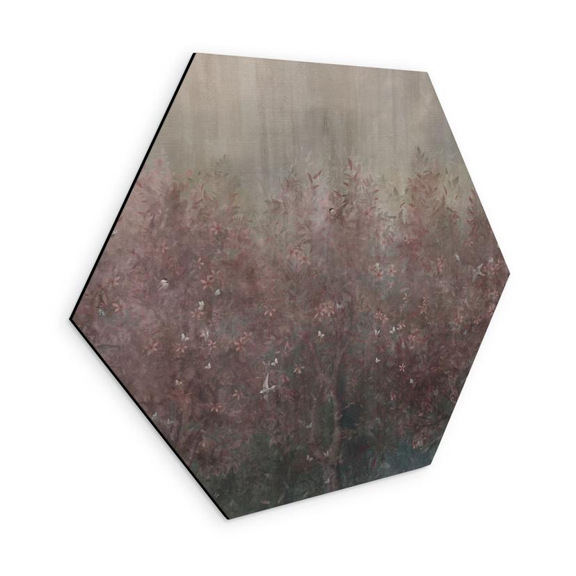Wanddecoratie bos in warme herfsttinten - Ms Tiff - Alu-Dibond