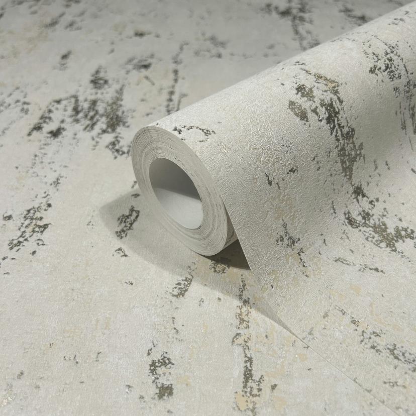 Vliestapete mit schimmerndem Glanz beige Betonoptik