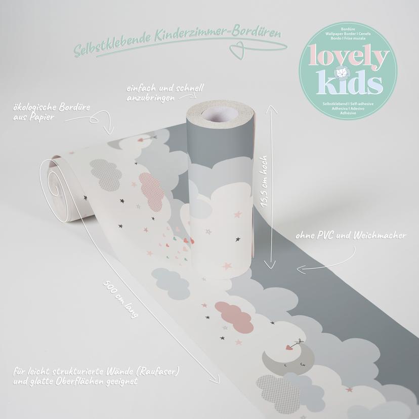 Lovely Kids selbstklebende Kinderzimmer Bordüre Dr