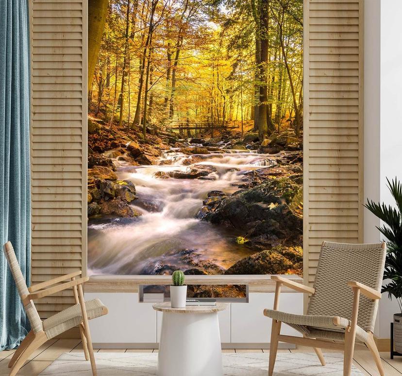 Fototapete, Wasserfall im Wald