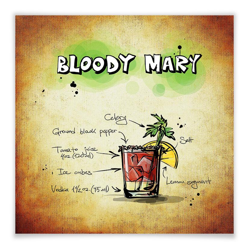 Poster - Bloody Mary - Recette