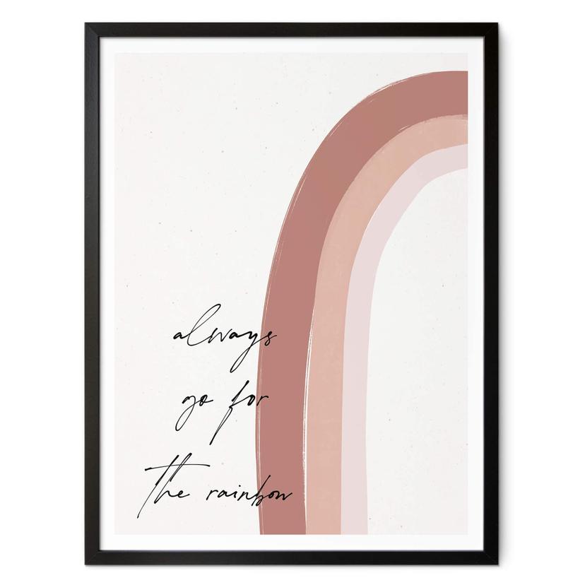 Póster uplusmestudio - Apuesta siempre por el arco iris