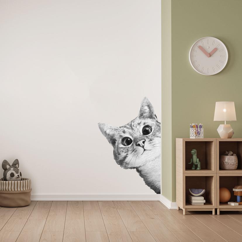 Wandtattoo Sneaky Cat - Graves