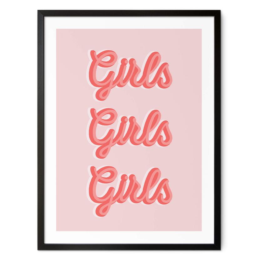 Plakat Kerr-Dineen - Girls Girls Girls