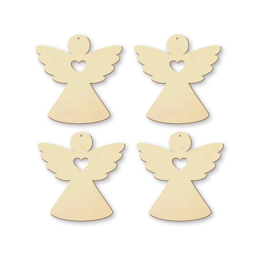 Decori natalizi - Angeli Set di 4