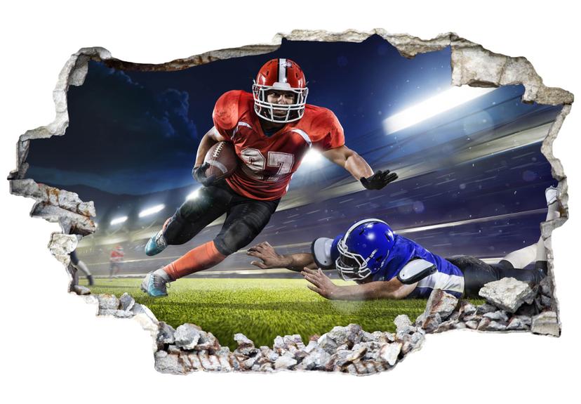3D Wallsticker Amerikansk fodboldspiller 01