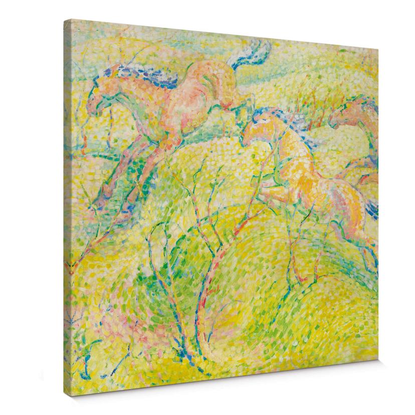 Franz Marc - springheste - Lærredsprint