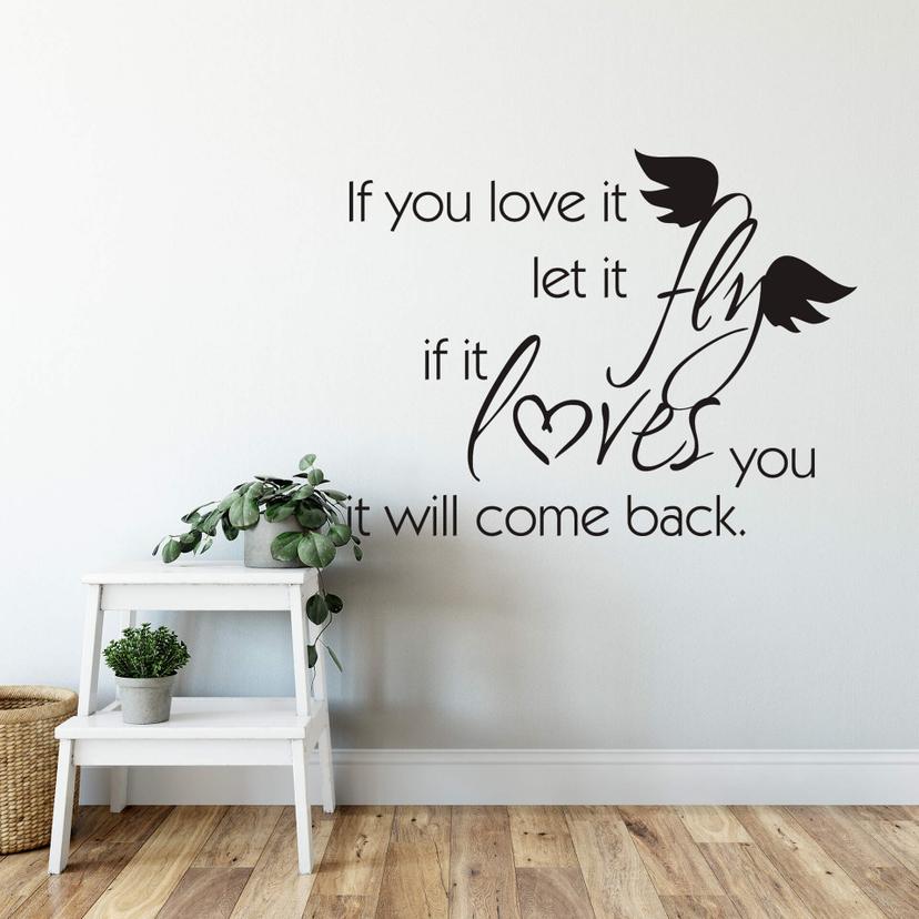 Sticker mural - If you love it...