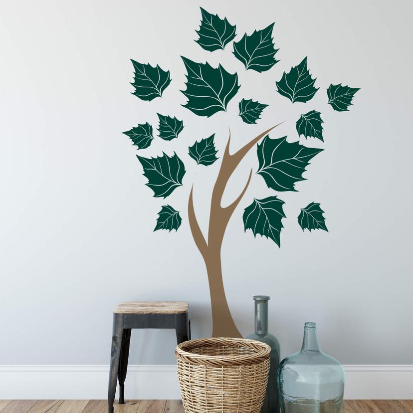 Sticker mural - Arbre 3 (bicolore)