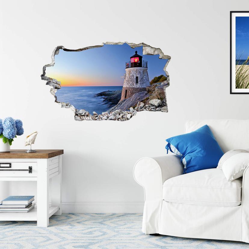 3D Wallsticker med havudsigt