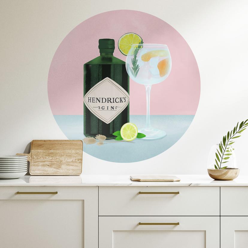 Wall Sticker Gin og tonic-cocktail - Lizde