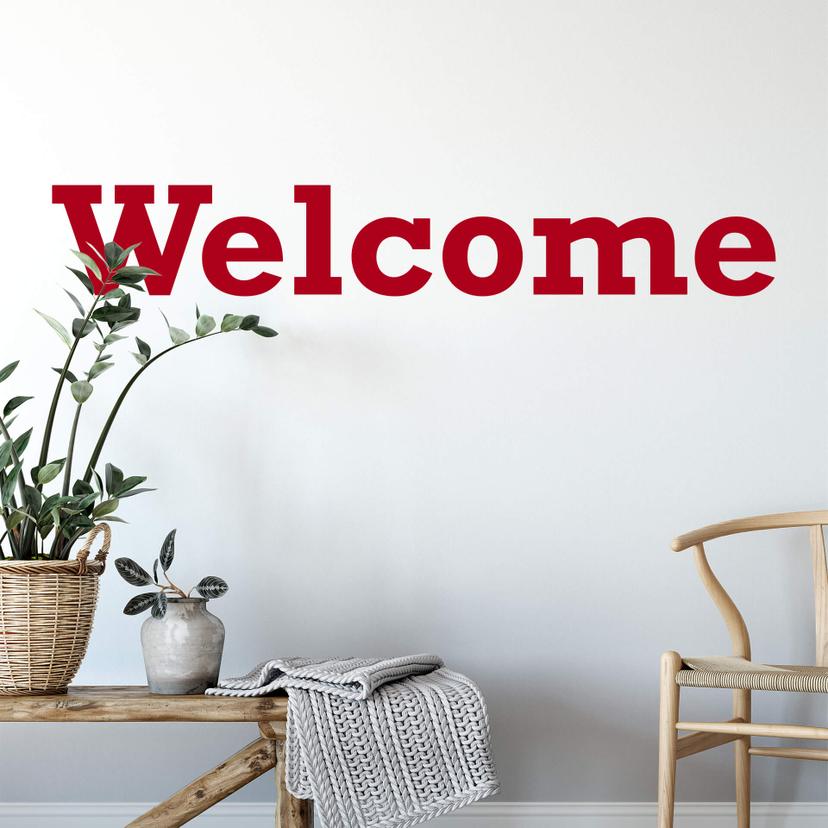 Sticker mural - Welcome 2