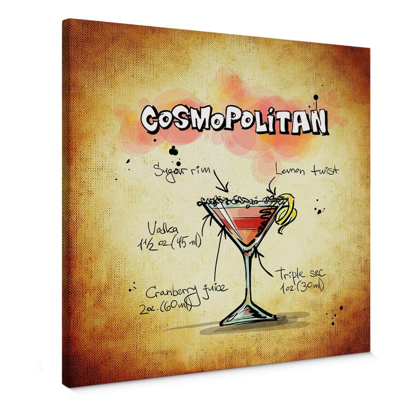 Lienzo Cosmopolitan - Receta