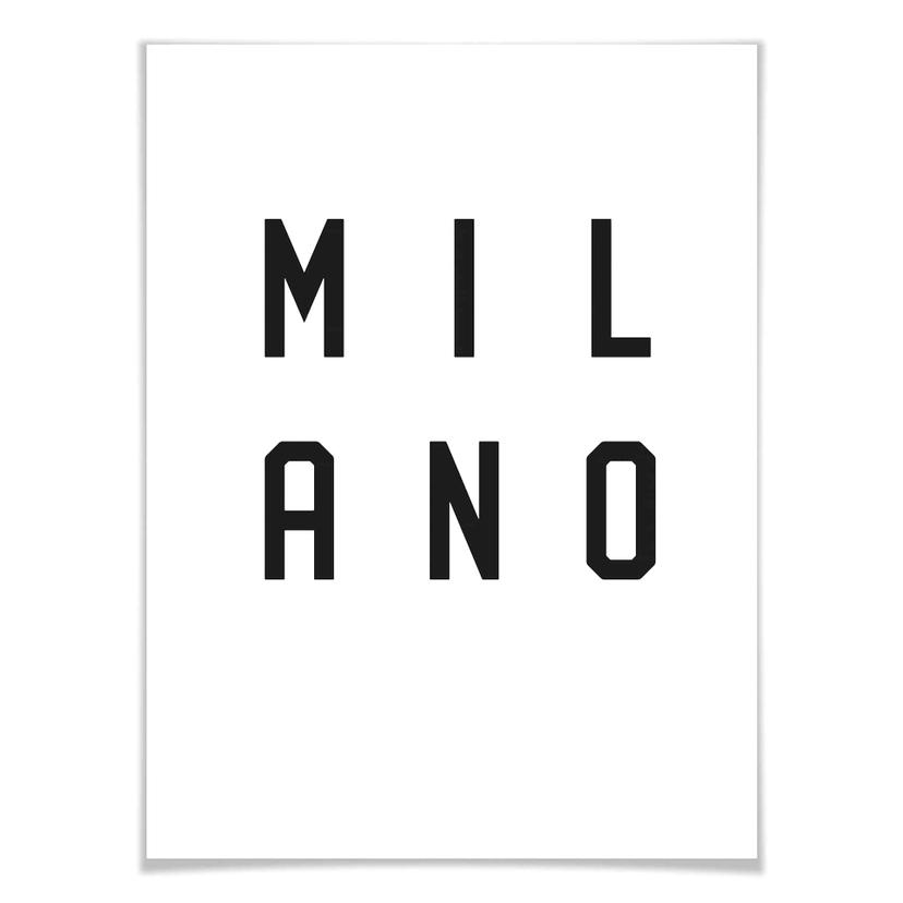Poster tipografia - Milano