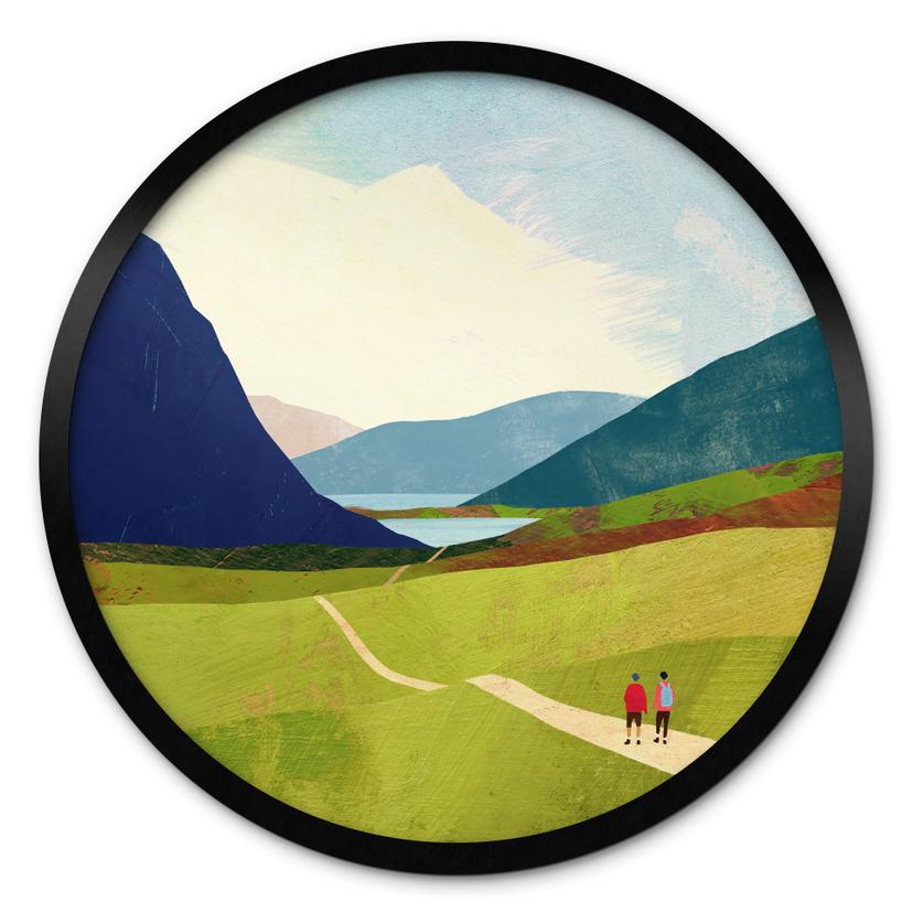 Poster Zomerwandeling bij het bergmeer - Rivers - Rond