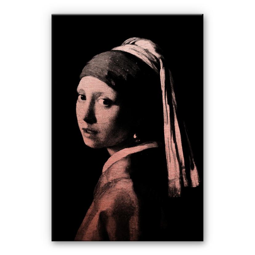 Aluminium Dibond koper – Vermeer – het meisje met