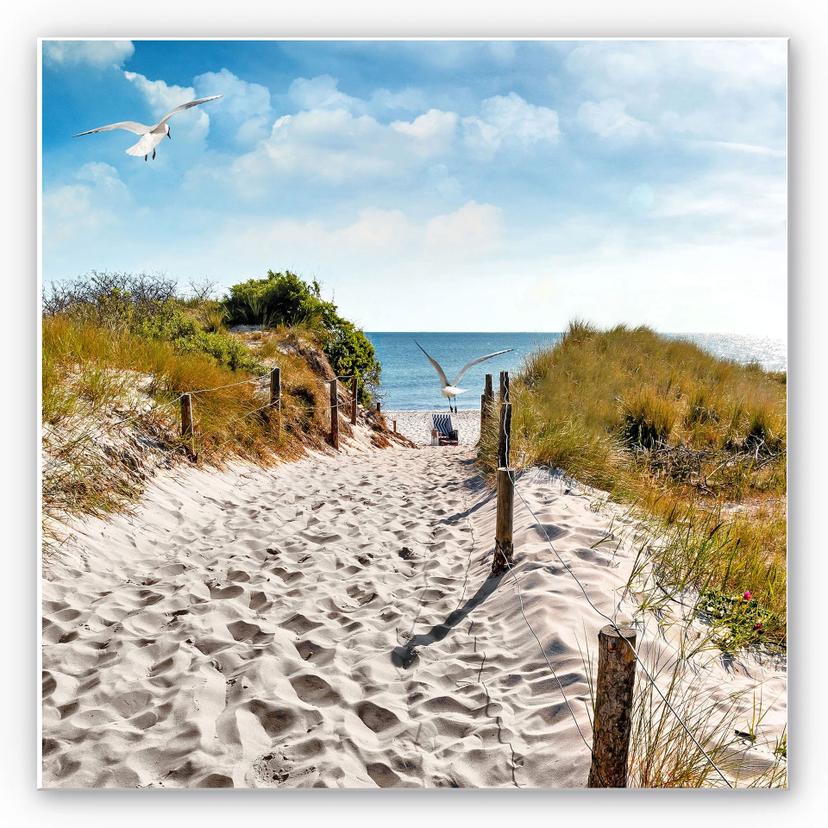 Tableau Forex - Way to the Beach - carré