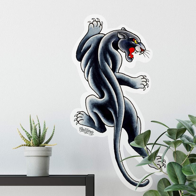 Sticker mural - Miami Ink - Black Panther