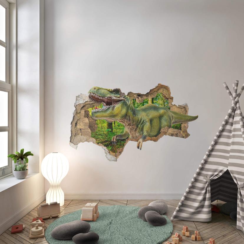 3D Wallsticker T-Rex fra skoven