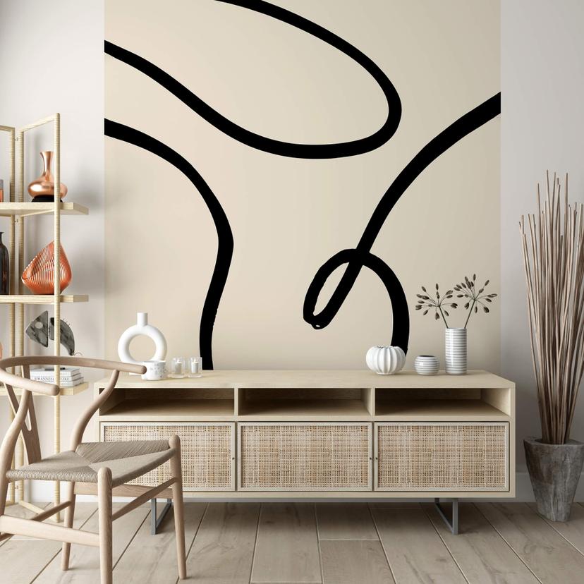 Papier peint photo 1X Studio - Abstraction curviligne