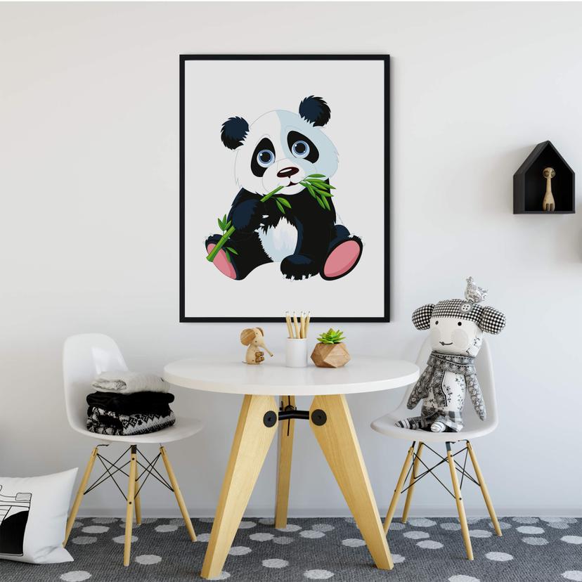 Poster - Panda affamato