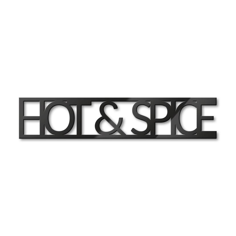 Lettre décorative en verre acrylique - Hot & Spice