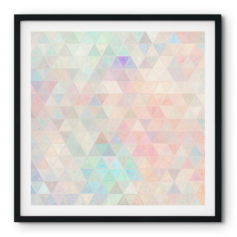 Plakat Farverige mosaik-trekanter - Jaszke