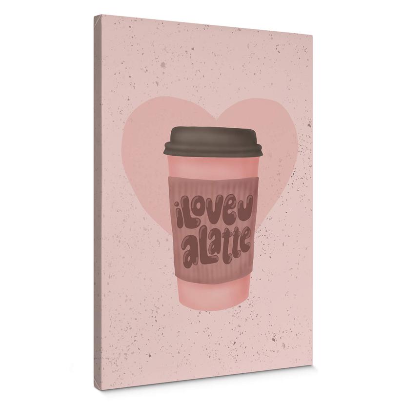 Lærredsprint - Eleonora - Love you a Latte