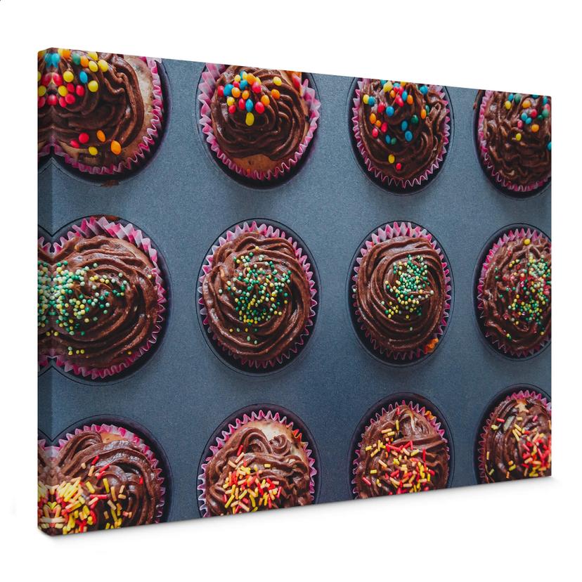 Tableau sur toile Birthday Muffins