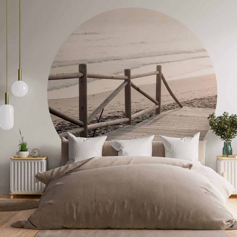 Fototapet - Rundt 1X Studio - Vejen til stranden - vliesetapet/selvklæbende non-woven tapet
