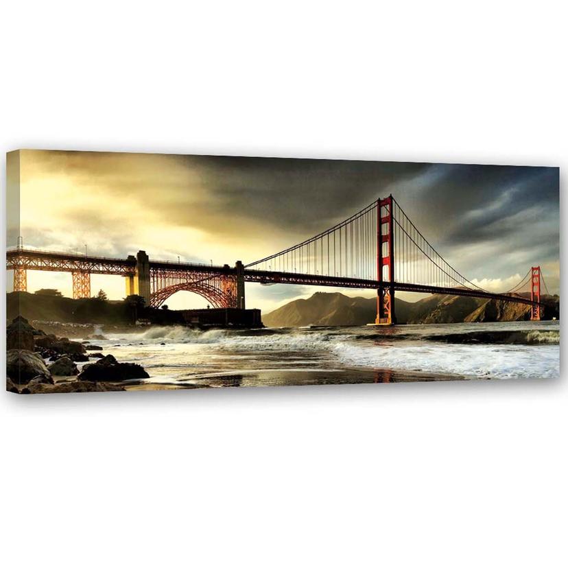 Tableau sur toile, Vue du pont de Brooklyn
