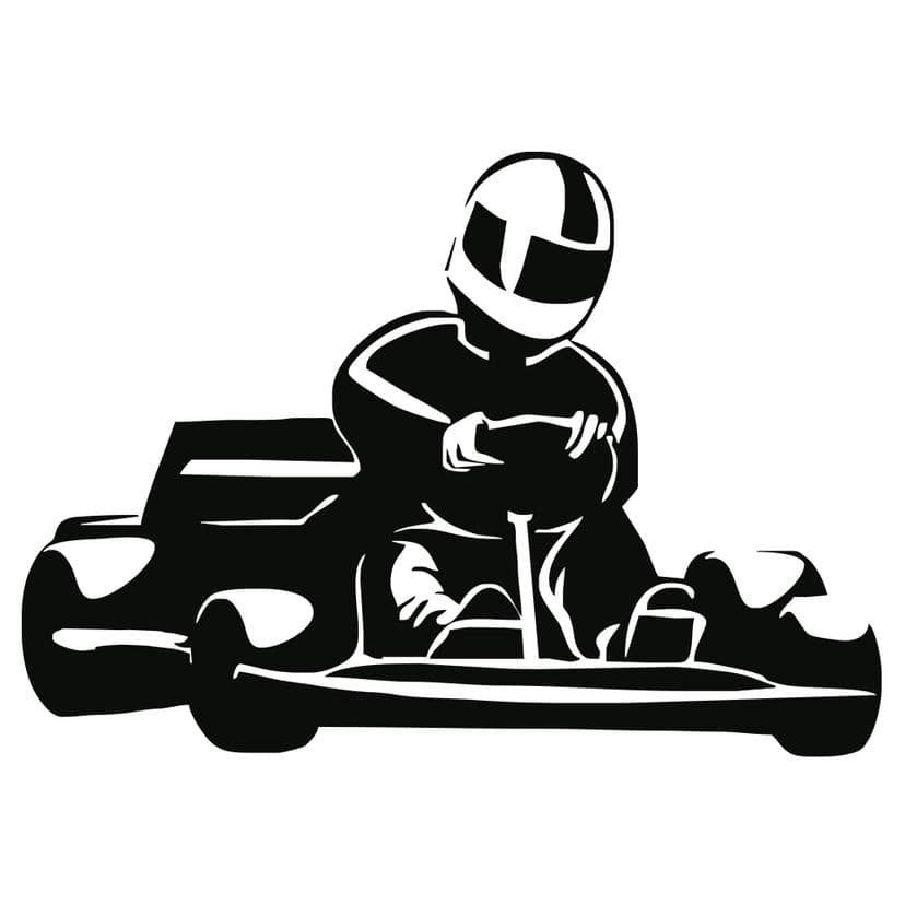 Sticker mural - GoKart