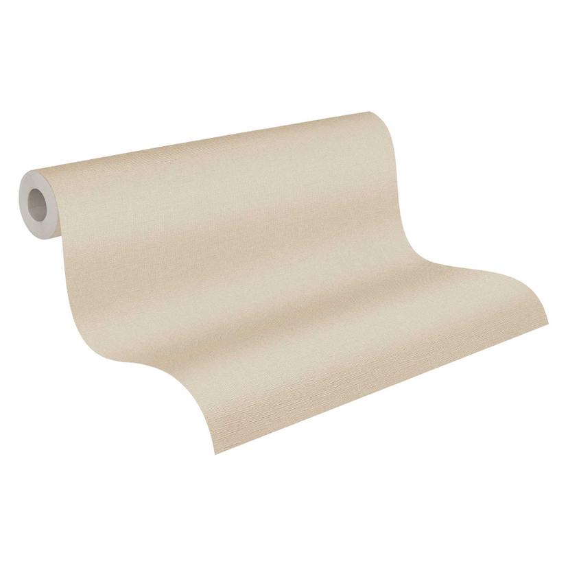 Unit tapet i linneoptik beige - strukturerad tapet med subtil elegans