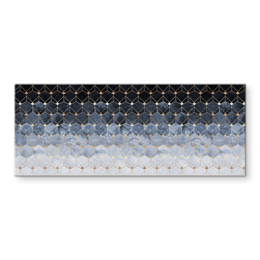 Pannello paraschizzi Fredriksson –  Esagoni blu