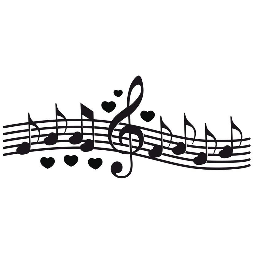 Sticker mural - Chanson d'amour