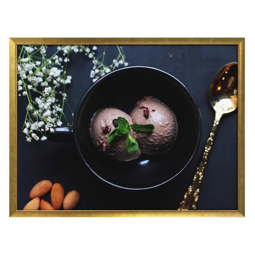 Póster de helados caseros