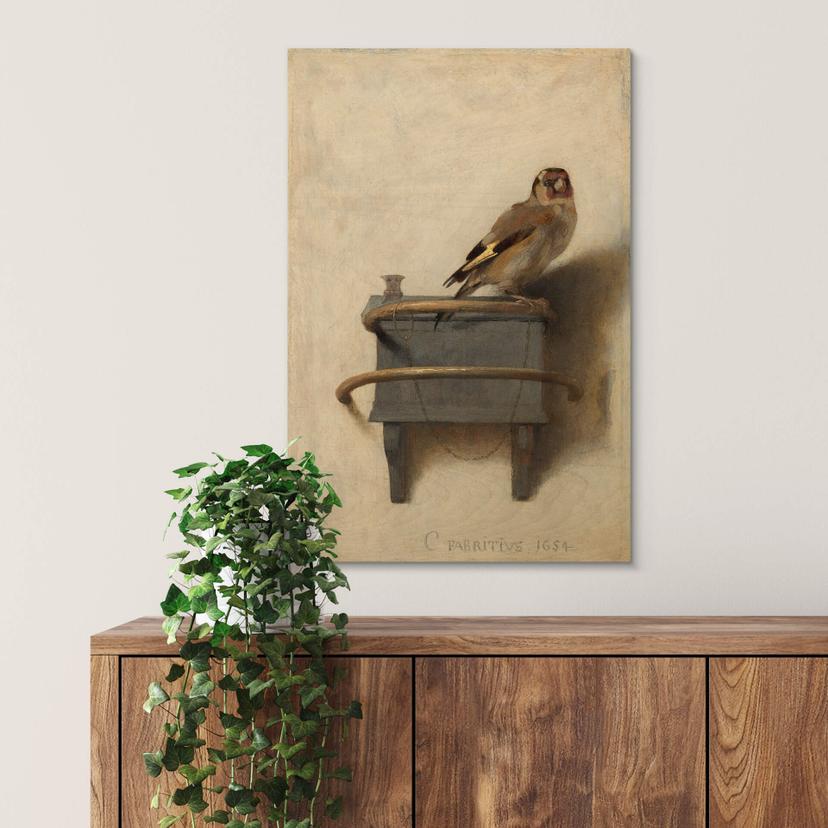 Stampa su legno Fabritius - Cardellino