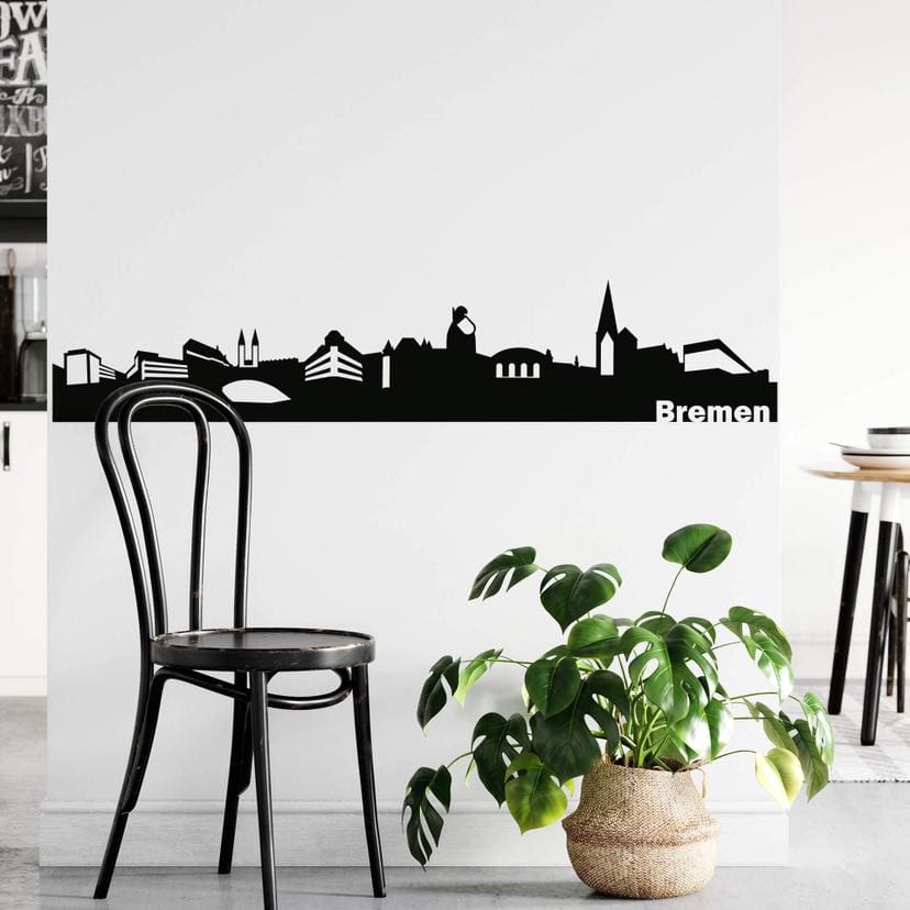 Wandtattoo Bremen Skyline