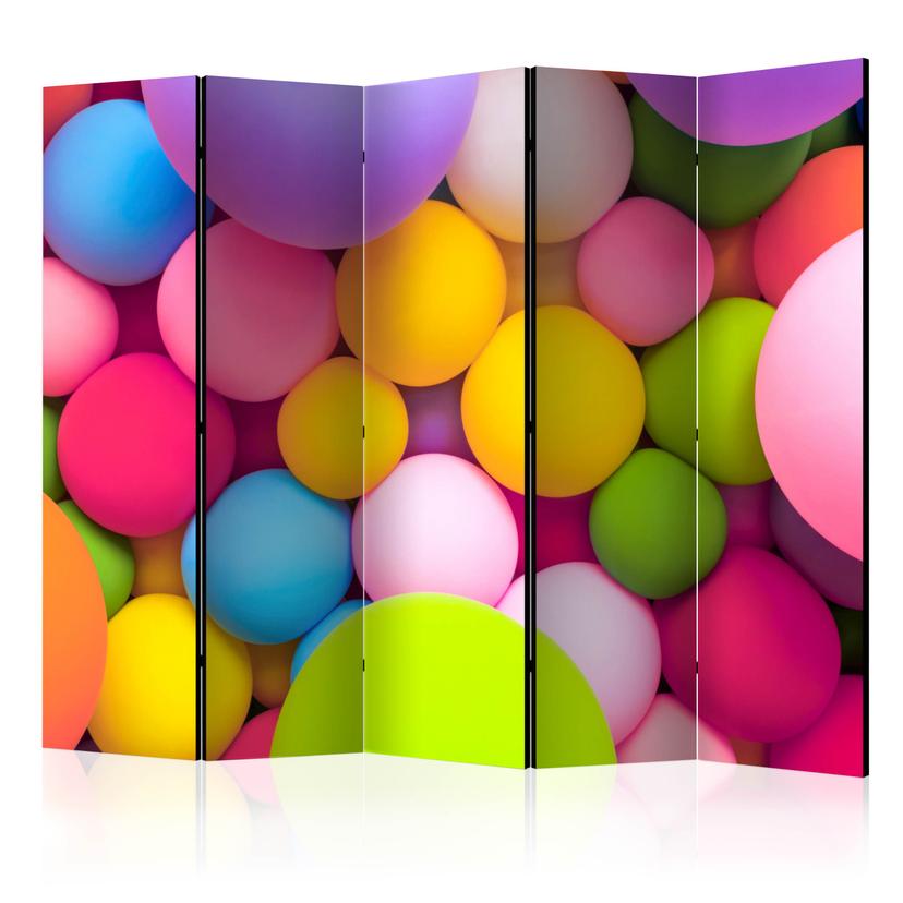 Paravento - Palline colorate , 3 pezzi
