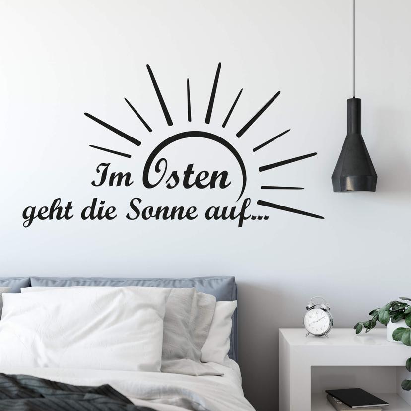 Wandtattoo Im Osten geht die Sonne auf...