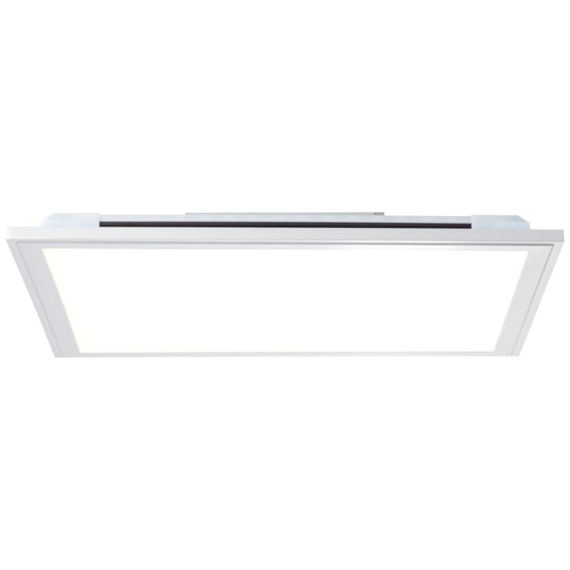 Deckenleuchte Alba, silber, weiß, 39,5 x 39,5 cm, Metall Panel