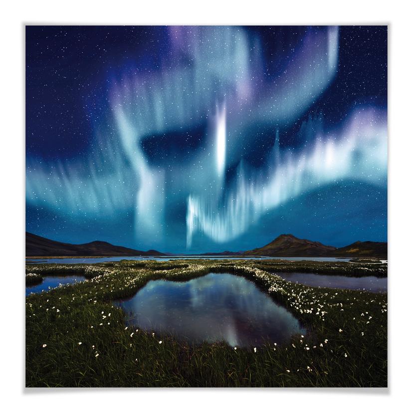 Póster Aurora Boreal