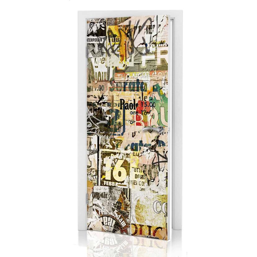 Diseño de puerta Póster arrancado 91x200 cm