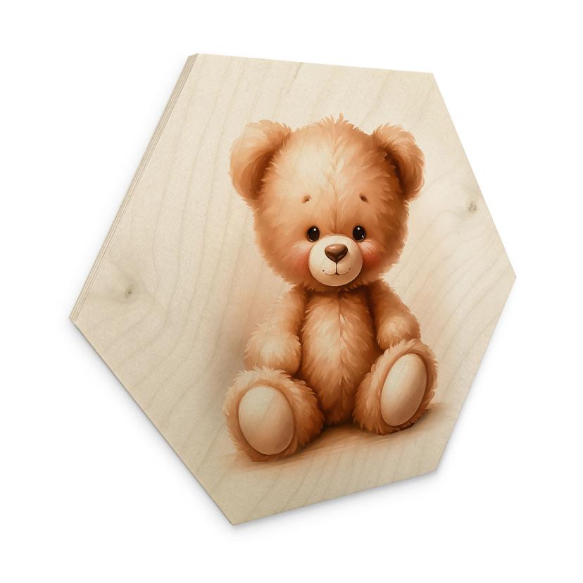 Sekskantet træ Lille bamse - Magnusson