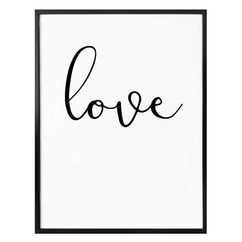 Plakat - Handwritten Love