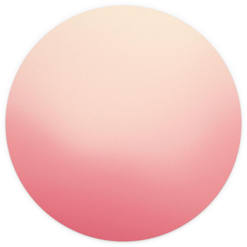 Fotomurale tondo Ombre - Sole rosa - carta da parati in tessuto non tessuto/carta da parati in tessu