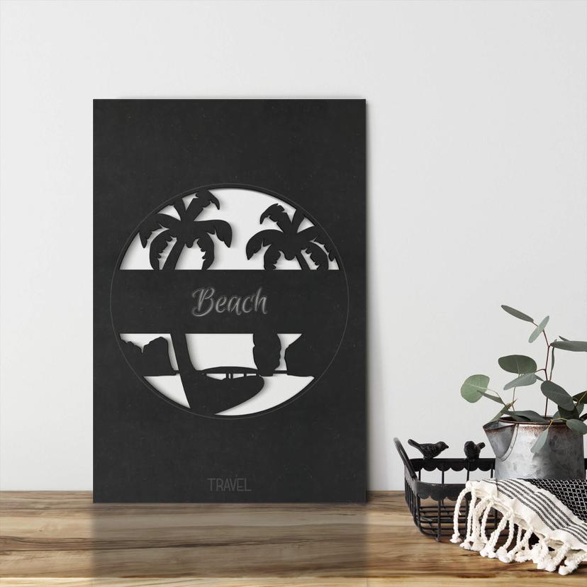 MDF - Travel Beach Decoración en madera