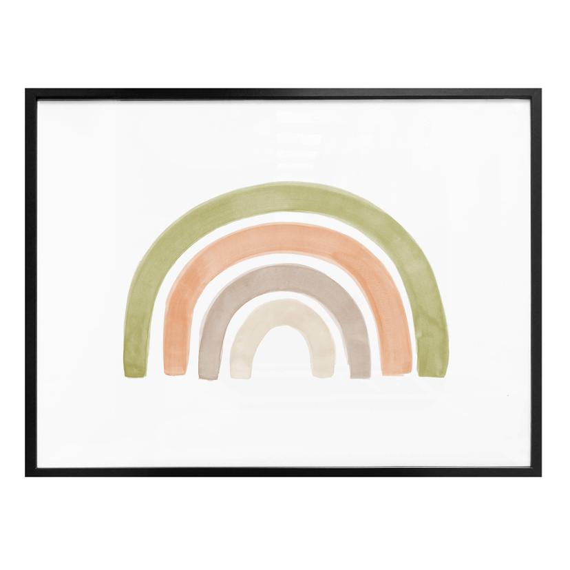 Plakat - Nouveauprints - Aquarel regnbue