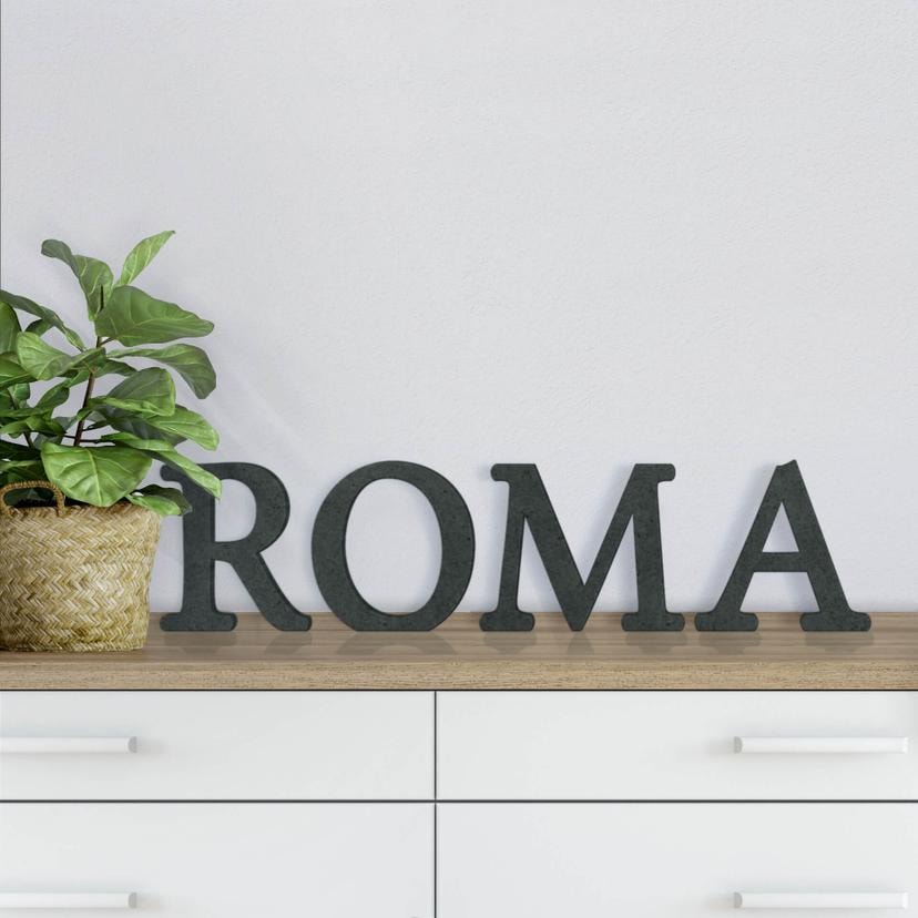 Lettres en bois MDF Roma